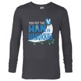 thumbnail image 1 of Star Wars You Put the Han in Hanukkah Millennium Falcon - Long Sleeve T-Shirt for Men - Customized-Charcoal Heather, 1 of 5