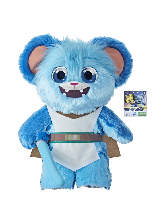 Star Wars Young Jedi Adventures 12.5" Fuzzy Force Nubs Plush Toddler and Preschool Kids Toy Stuffed Animal Easter Basket Stuffers, Ages 3 4 5 6 7 and Up