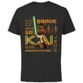 thumbnail image 1 of Star Wars Young Jedi Adventures Kai Brightstar Brave Jedi - Short Sleeve Cotton T-Shirt for Adults - Customized-Black, 1 of 5