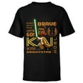 thumbnail image 1 of Star Wars Young Jedi Adventures Kai Brightstar Brave Jedi - Short Sleeve T-Shirt for Kids - Customized-Black, 1 of 5