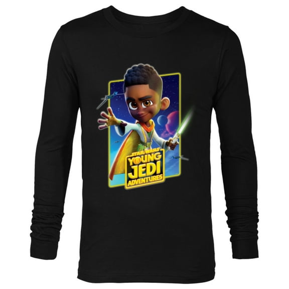 Star Wars Young Jedi Adventures Kai Brightstar Poster Art - Long Sleeve T-Shirt for Men - Customized-Black