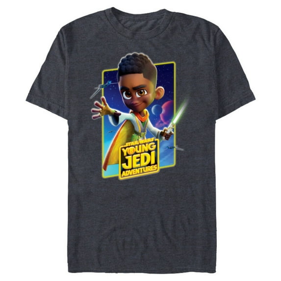 Star Wars Young Jedi Adventures Kai Brightstar Poster Art - Short Sleeve Blended T-Shirt for Adults - Customized-Navy Heather