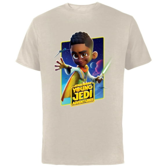 Star Wars Young Jedi Adventures Kai Brightstar Poster Art - Short Sleeve Cotton T-Shirt for Adults - Customized-Natural