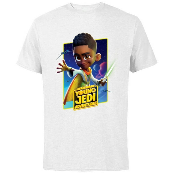 Star Wars Young Jedi Adventures Kai Brightstar Poster Art - Short Sleeve Cotton T-Shirt for Adults - Customized-White