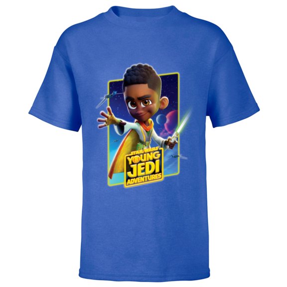 Star Wars Young Jedi Adventures Kai Brightstar Poster Art - Short Sleeve T-Shirt for Kids - Customized-Royal