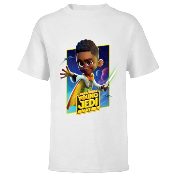 Star Wars Young Jedi Adventures Kai Brightstar Poster Art - Short Sleeve T-Shirt for Kids - Customized-White