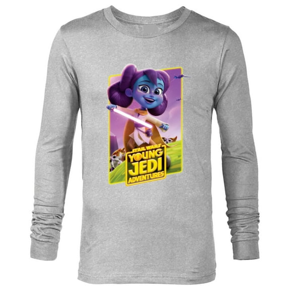 Star Wars Young Jedi Adventures Lys Solay Poster Art - Long Sleeve T-Shirt for Men - Customized-Athletic Heather