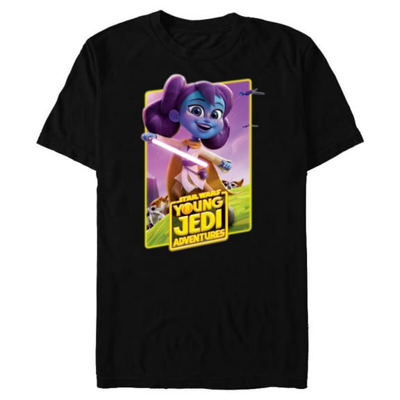 Star Wars Young Jedi Adventures Lys Solay Poster Art - Short Sleeve Blended T-Shirt for Adults - Customized-Black