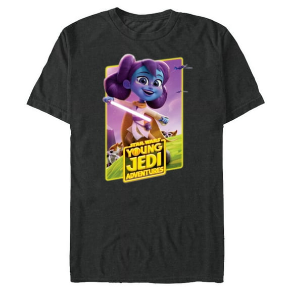 Star Wars Young Jedi Adventures Lys Solay Poster Art - Short Sleeve Blended T-Shirt for Adults - Customized-Dark Heather