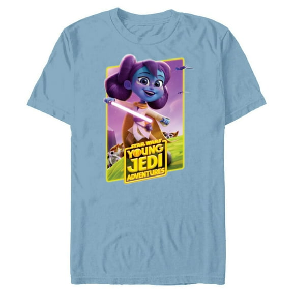 Star Wars Young Jedi Adventures Lys Solay Poster Art - Short Sleeve Blended T-Shirt for Adults - Customized-Ocean Blue