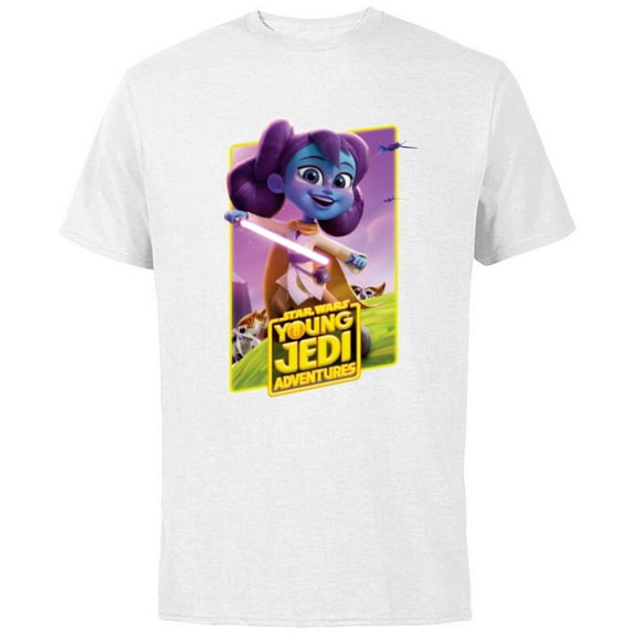 Star Wars Young Jedi Adventures Lys Solay Poster Art - Short Sleeve Cotton T-Shirt for Adults - Customized-White