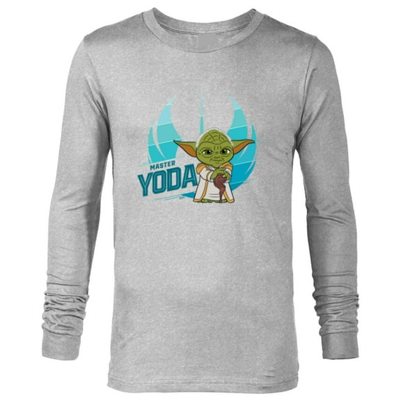 Star Wars Young Jedi Adventures Master Yoda & Jedi Crest - Long Sleeve T-Shirt for Men - Customized-Athletic Heather
