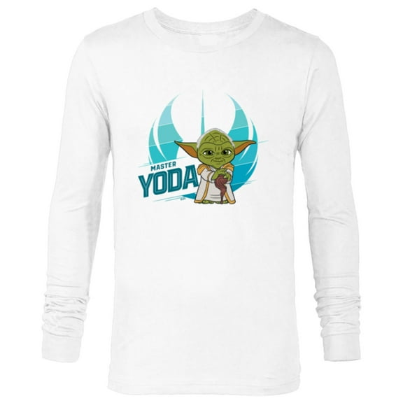 Star Wars Young Jedi Adventures Master Yoda & Jedi Crest - Long Sleeve T-Shirt for Men - Customized-White