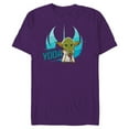 thumbnail image 1 of Star Wars Young Jedi Adventures Master Yoda & Jedi Crest - Short Sleeve Blended T-Shirt for Adults - Customized-Purple, 1 of 5
