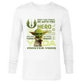 thumbnail image 1 of Star Wars Young Jedi Adventures Master Yoda Jedi Hero - Long Sleeve T-Shirt for Men - Customized-White, 1 of 5