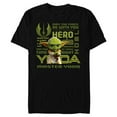 thumbnail image 1 of Star Wars Young Jedi Adventures Master Yoda Jedi Hero - Short Sleeve Blended T-Shirt for Adults - Customized-Black, 1 of 5
