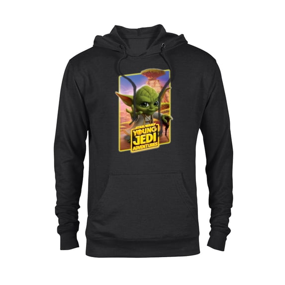 Star Wars Young Jedi Adventures Master Yoda Poster Art - Pullover Hoodie for Adults - Customized-Black
