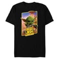 thumbnail image 1 of Star Wars Young Jedi Adventures Master Yoda Poster Art - Short Sleeve Blended T-Shirt for Adults - Customized-Black, 1 of 5