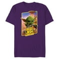 thumbnail image 1 of Star Wars Young Jedi Adventures Master Yoda Poster Art - Short Sleeve Blended T-Shirt for Adults - Customized-Purple, 1 of 5