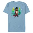 thumbnail image 1 of Star Wars Young Jedi Adventures Master Zia & Lightsaber - Short Sleeve Blended T-Shirt for Adults - Customized-Ocean Blue, 1 of 5