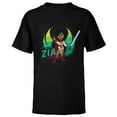 thumbnail image 1 of Star Wars Young Jedi Adventures Master Zia & Lightsaber - Short Sleeve T-Shirt for Kids - Customized-Black, 1 of 5