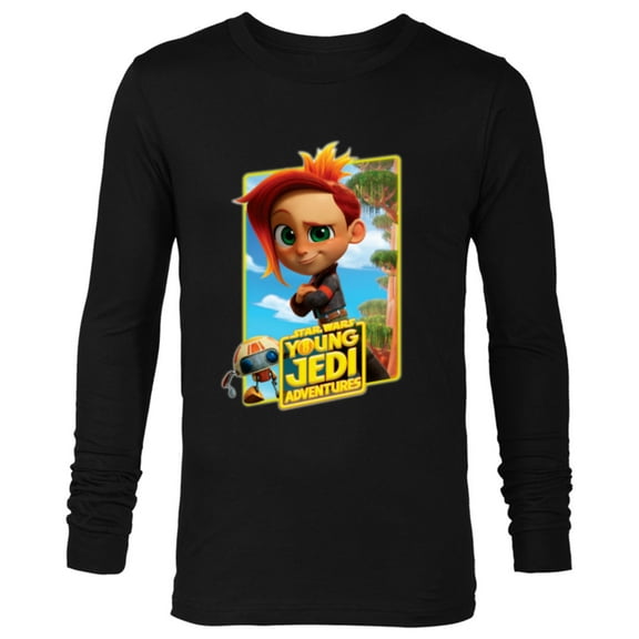 Star Wars Young Jedi Adventures Nash Durango & RJ-83 Poster - Long Sleeve T-Shirt for Men - Customized-Black