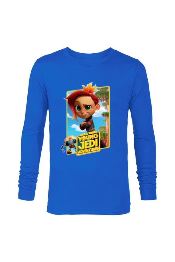 Young Jedi Adventures Nash Durango & RJ-83 Poster - Long Sleeve T-Shirt for Men - Customized-Navy