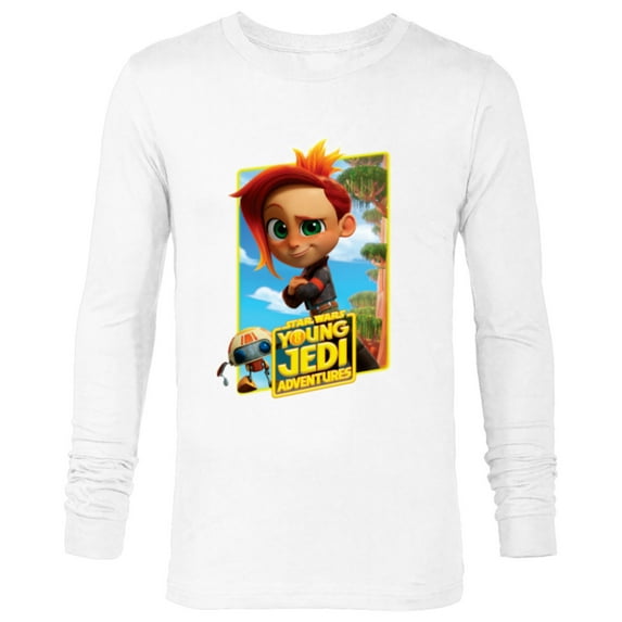 Star Wars Young Jedi Adventures Nash Durango & RJ-83 Poster - Long Sleeve T-Shirt for Men - Customized-White