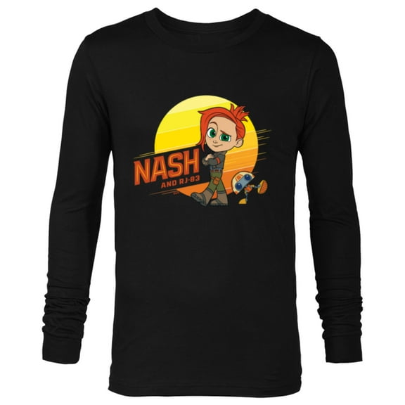 Star Wars Young Jedi Adventures Nash Durango & RJ-83 Sun - Long Sleeve T-Shirt for Men - Customized-Black
