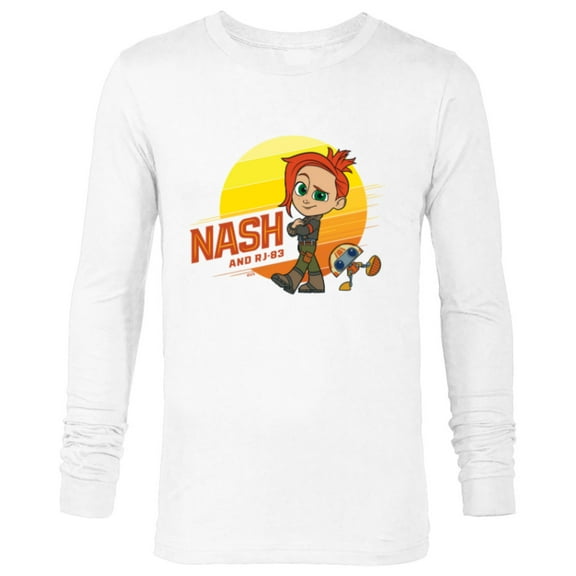 Star Wars Young Jedi Adventures Nash Durango & RJ-83 Sun - Long Sleeve T-Shirt for Men - Customized-White