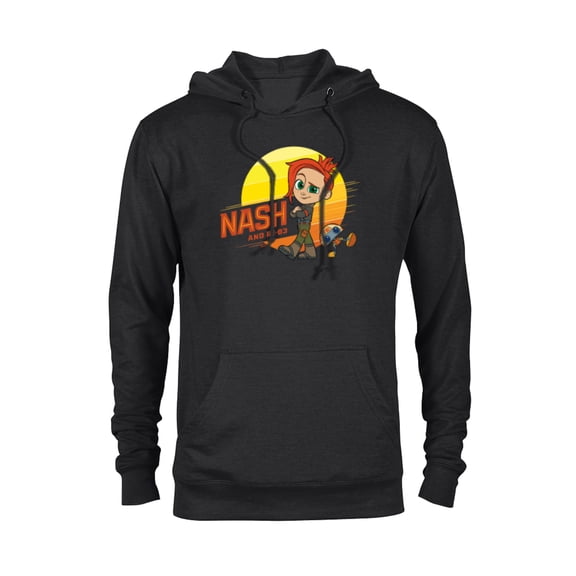 Star Wars Young Jedi Adventures Nash Durango & RJ-83 Sun - Pullover Hoodie for Adults - Customized-Black