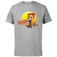 thumbnail image 1 of Star Wars Young Jedi Adventures Nash Durango & RJ-83 Sun - Short Sleeve Cotton T-Shirt for Adults - Customized-Athletic Heather, 1 of 5