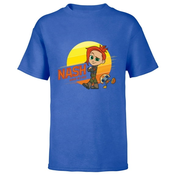 Star Wars Young Jedi Adventures Nash Durango & RJ-83 Sun - Short Sleeve T-Shirt for Kids - Customized-Royal