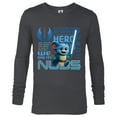 thumbnail image 1 of Star Wars Young Jedi Adventures Nubs Jedi Hero & Lightsaber - Long Sleeve T-Shirt for Men - Customized-Charcoal Heather, 1 of 5