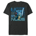 thumbnail image 1 of Star Wars Young Jedi Adventures Nubs Jedi Hero & Lightsaber - Short Sleeve Blended T-Shirt for Adults - Customized-Dark Heather, 1 of 5