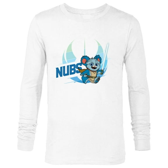 Star Wars Young Jedi Adventures Nubs & Lightsaber - Long Sleeve T-Shirt for Men - Customized-White