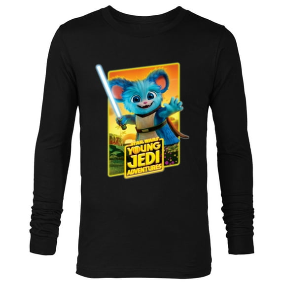 Star Wars Young Jedi Adventures Nubs Poster Art - Long Sleeve T-Shirt for Men - Customized-Black