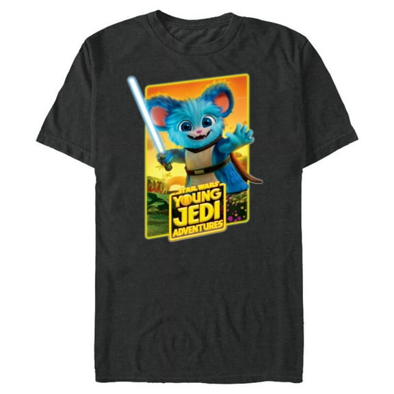 Star Wars Young Jedi Adventures Nubs Poster Art - Short Sleeve Blended T-Shirt for Adults - Customized-Dark Heather