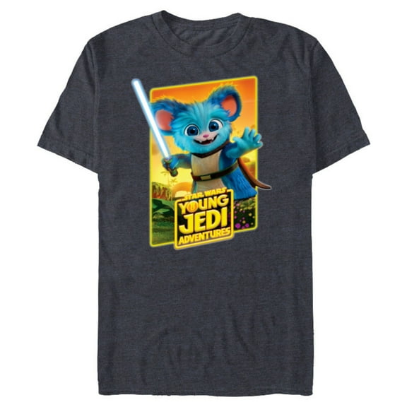 Star Wars Young Jedi Adventures Nubs Poster Art - Short Sleeve Blended T-Shirt for Adults - Customized-Navy Heather