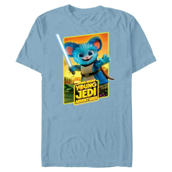 Star Wars Young Jedi Adventures Nubs Poster Art - Short Sleeve Blended T-Shirt for Adults - Customized-Ocean Blue