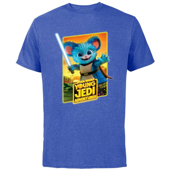 Star Wars Young Jedi Adventures Nubs Poster Art - Short Sleeve Cotton T-Shirt for Adults - Customized-Royal Heather
