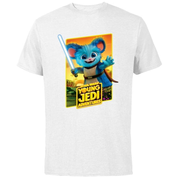 Star Wars Young Jedi Adventures Nubs Poster Art - Short Sleeve Cotton T-Shirt for Adults - Customized-White