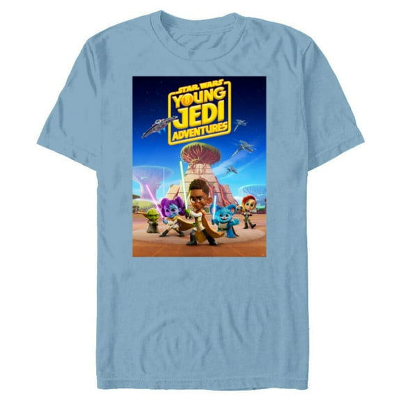 Star Wars Young Jedi Adventures Official Poster Art - Short Sleeve Blended T-Shirt for Adults - Customized-Ocean Blue