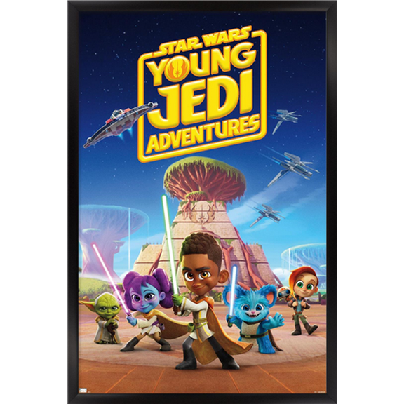 Star Wars: Young Jedi Adventures - One Sheet Wall Poster, 22.375" x 34" Framed