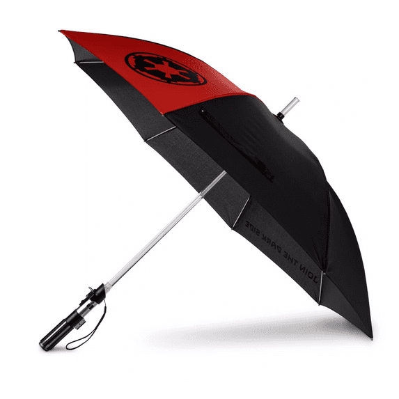 Star Wars by Disney Kids Light Up Rain Umbrellas, Galactic Empire Insignia, Red