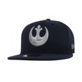 thumbnail image 1 of Star Wars capswrbl5950-778-7 7-8 Fitted Star Wars Rebel Symbol Navy 59Fifty Fitted Hat - Size 7.875, 1 of 1