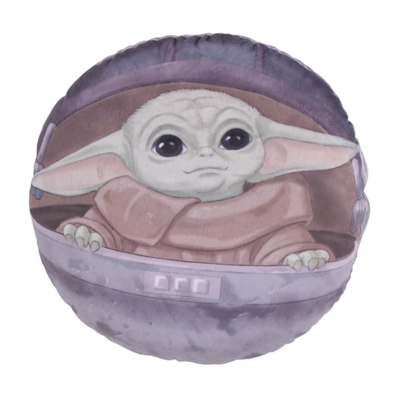 Star Wars the Mandalorian "The Child" Toddler Decorative Pillow, Round, 1 Count