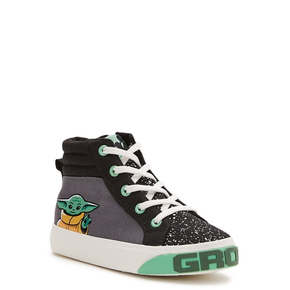 Star Wars the Mandalorian Toddler Boys Casual High-Top Sneakers, Sizes 8-13