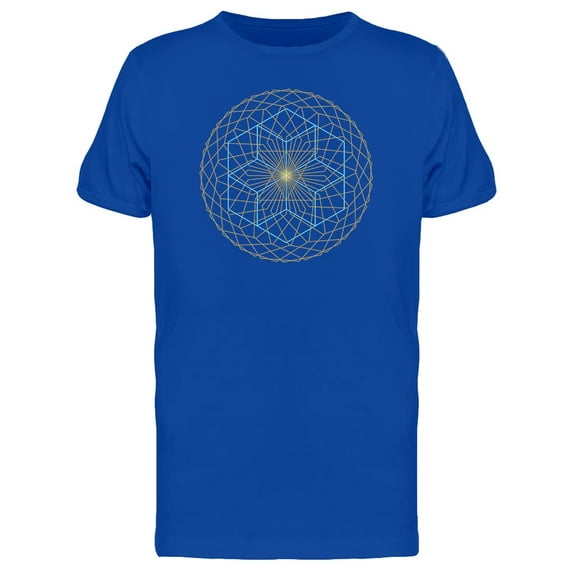 Star With Golden Frame Mandala Tee Men's -Image by Shutterstock