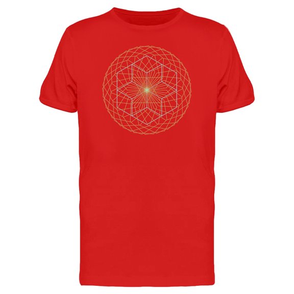 Star With Golden Frame Mandala Tee Men's -Image by Shutterstock